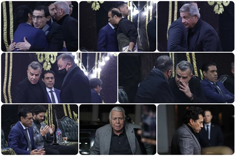 الخطيب يتلقى العزاء و3 وزراء يحضرون.. وداع حاشد لميمي الشربيني (صور وفيديو)